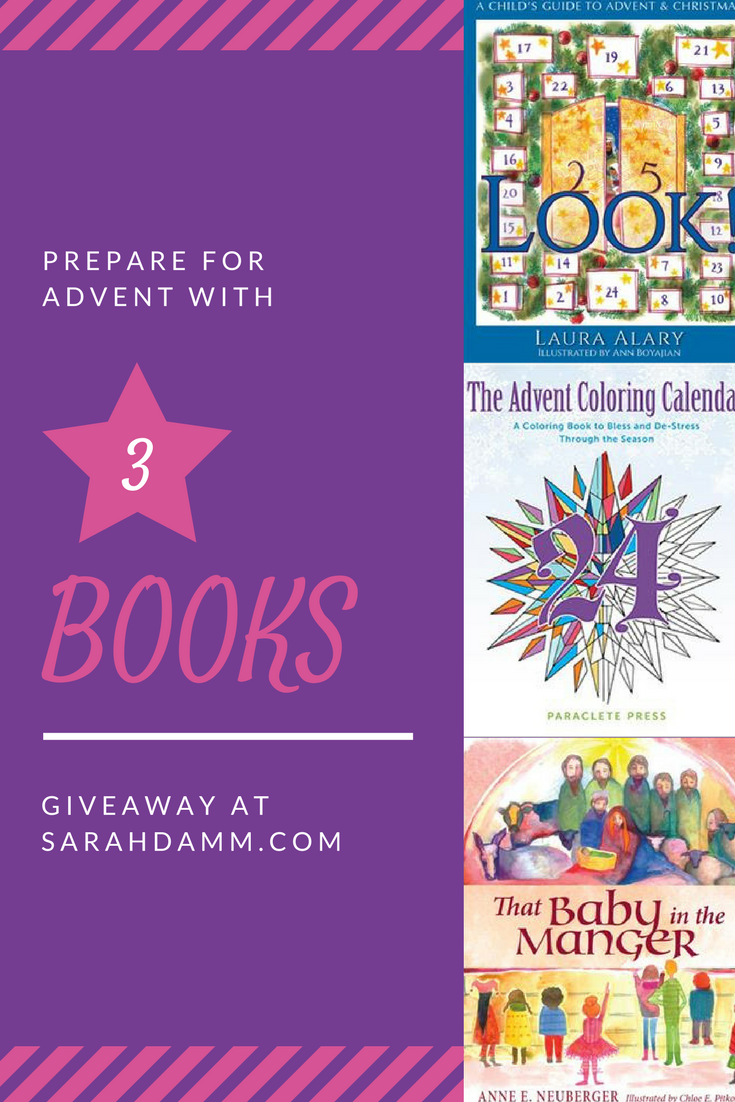 Advent Book Giveaway Prepares Families for Christmas | sarahdamm.com