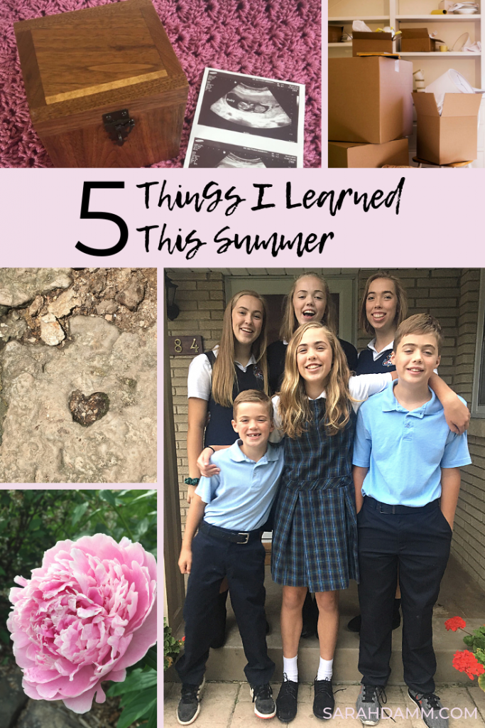 Five Things I Learned This Summer | sarahdamm.com